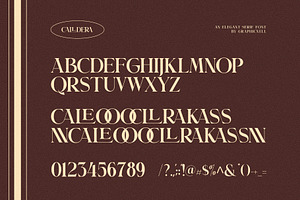 Calldera Elegant Serif Font