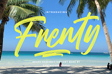 Frenty A Handwritten Brush Font