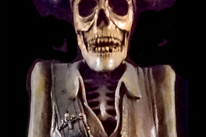Skeleton pirate figure in decorative costume, an Arts & Entertainment Photo by DanFLCreativo