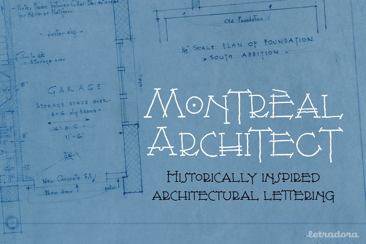 Montreal Architect, a Handwritten Font by Letradora (Photo 1 of 10)