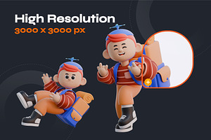 Boy 3D Character Poses