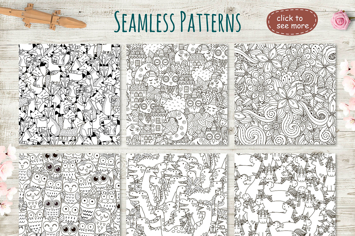 Coloring Pages New Collection, an Animal Illustration by Gulnara Sabirova (Photo 2 of 6)