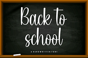 Back To School, a Handwritten Font by Artkenza (Thumbnail 1 of 7)