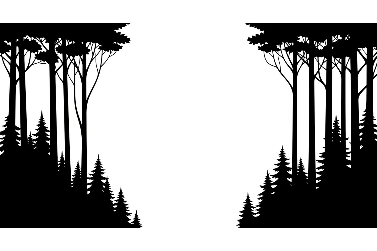 Forest Frame Silhouette SVG Bundle, an Illustration by jahid234 (Photo 48 of 51)
