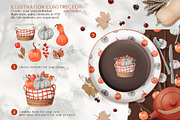 Watercolor Set Autumn Bouquet, a Decorative Illustration by ViktoriyaD (Thumbnail 7 of 10)
