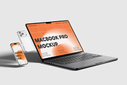 Laptop And Phone Mockup, a Wearable Device Mockup by scribrostudio (Thumbnail 9 of 11)