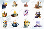 Watercolor Creepy and Cozy Halloween, a Graphic by designcity5 (Thumbnail 2 of 5)