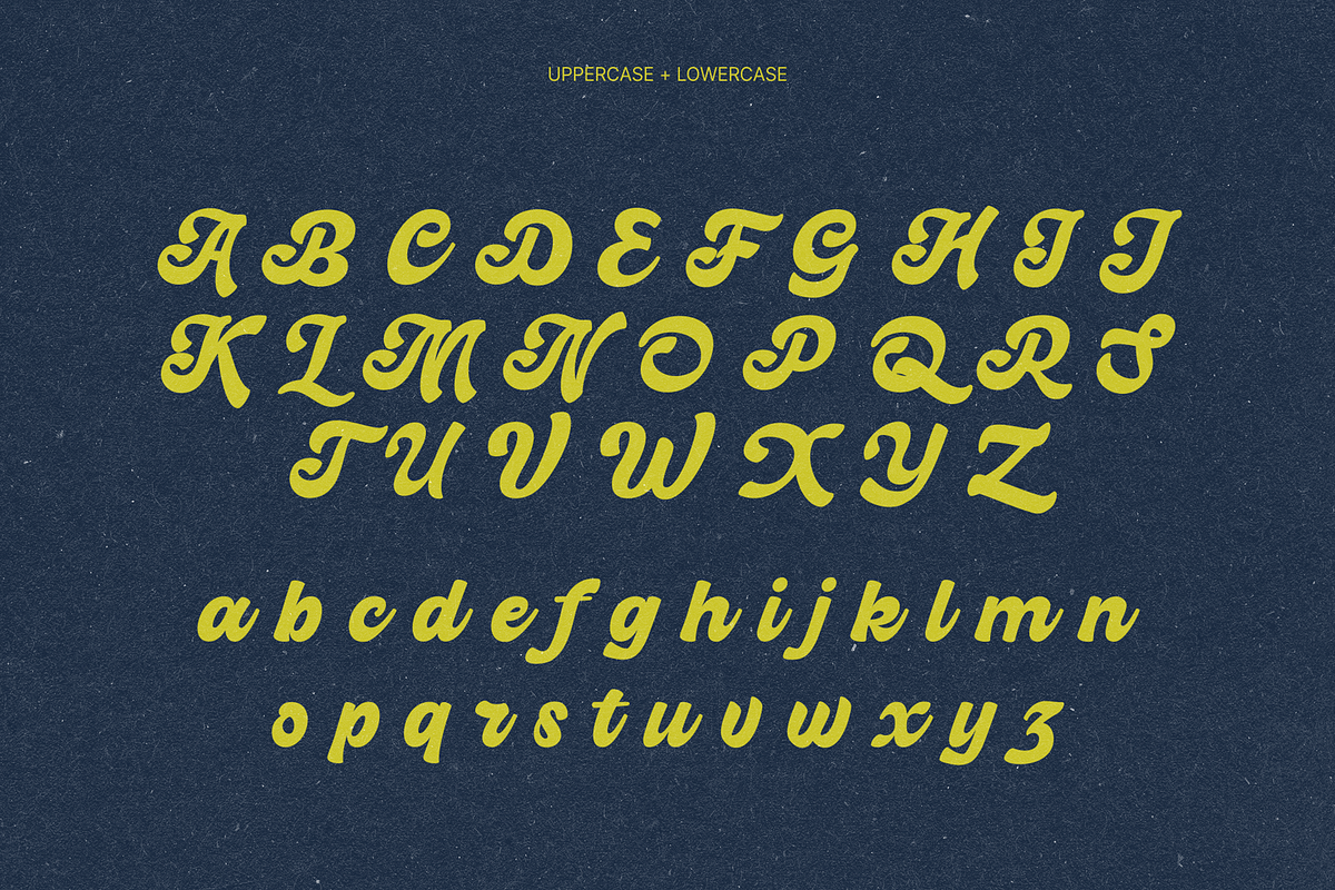 Hiderh Mahen — Bold Groovy Script, a Script Font by Enxyclo Studio (Photo 21 of 27)
