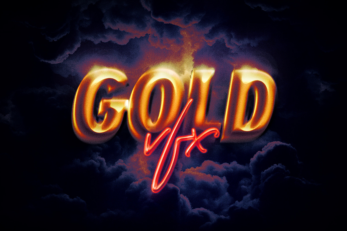 HD Photoshop Gold, text logo FX, a Layer Style Add-On by Giallo (Photo 15 of 15)