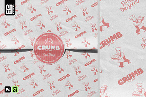 Wrapping Paper with Sticker Mockup, an Advertising Mockup by SD Mockup