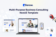 Gerow - Business Consulting NextJS, a React Template by AliThemes (Thumbnail 1 of 2)