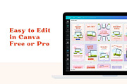 Bright & Bold Canva Device Pins, a Social Media Template by Creative Day (Thumbnail 6 of 6)