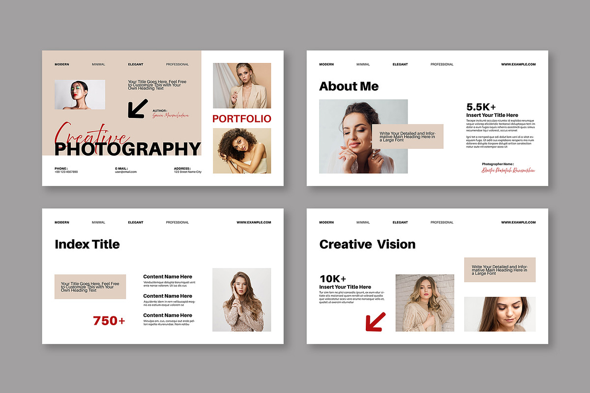 Photography Portfolio Presentation, a Presentation Template by Mighty-Slide (Photo 2 of 4)