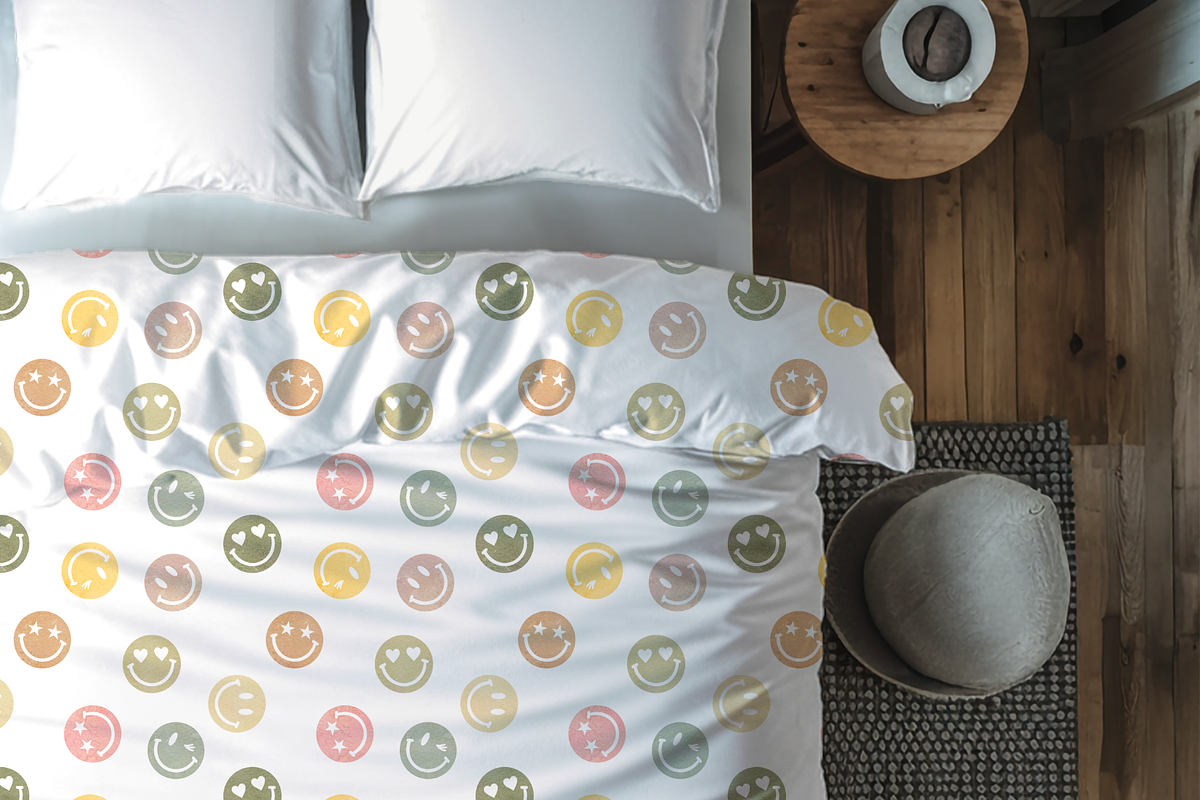 Retro Smiles Seamless Pattern, a Pattern Graphic by OwlAndFern (Photo 2 of 17)