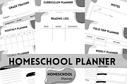 Homeschool planner template, a Stationery Template by Simple Projects (Thumbnail 1 of 4)