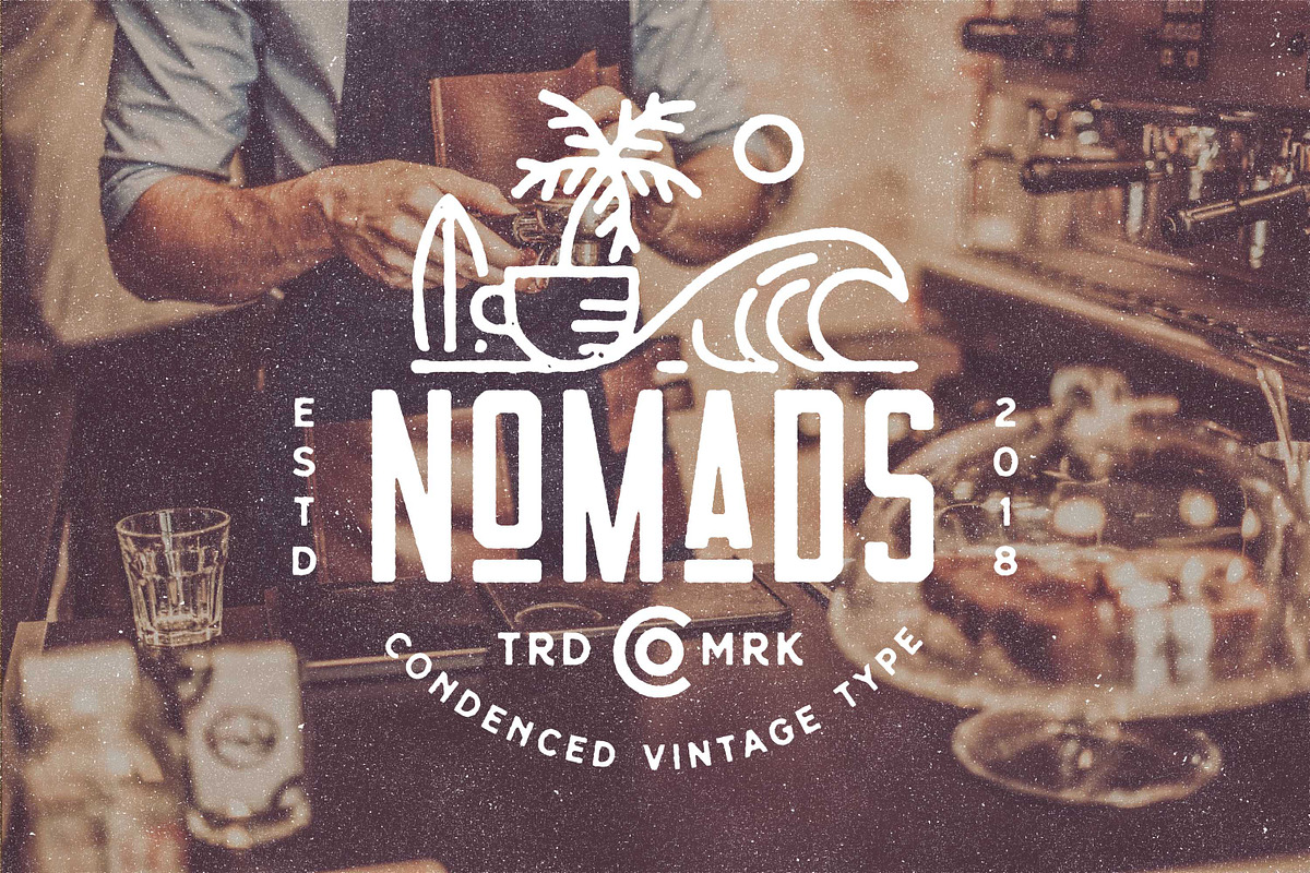 Nomads -The Farmer Original Typeface preview 2