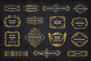 15 Golden Frames Backgrounds Set #1, an Object Graphic by Digiselector Design Goods (Thumbnail 2 of 5)