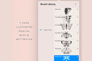 Butterflies and Bugs Procreate Stamp, a Brush Add-On by BohoCalligraphy (Thumbnail 2 of 3)