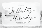 Sollutes Handy | Callighraphy Chic, a Script Font by gracetype_studio (Thumbnail 1 of 12)