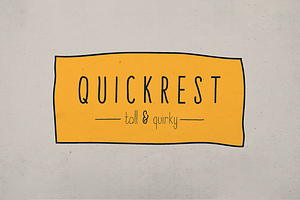 Quickrest Family Hand Drawn Font