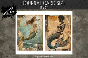 Marine Mermaid Dreams, Shabby Grunge