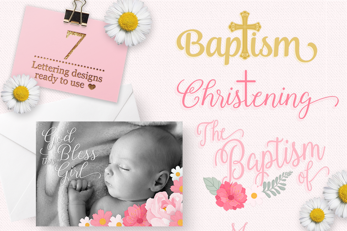 Baptism Design Kit, an Illustration by PixelPaperPrints (Photo 8 of 9)