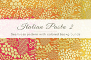 Seamless pattern of Italian pasta 2, a Pattern Graphic by Yummy (Thumbnail 1 of 8)