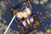 Star Effects Brushes for Procreate, a Brush Add-On by Julia Dreams (Thumbnail 5 of 5)