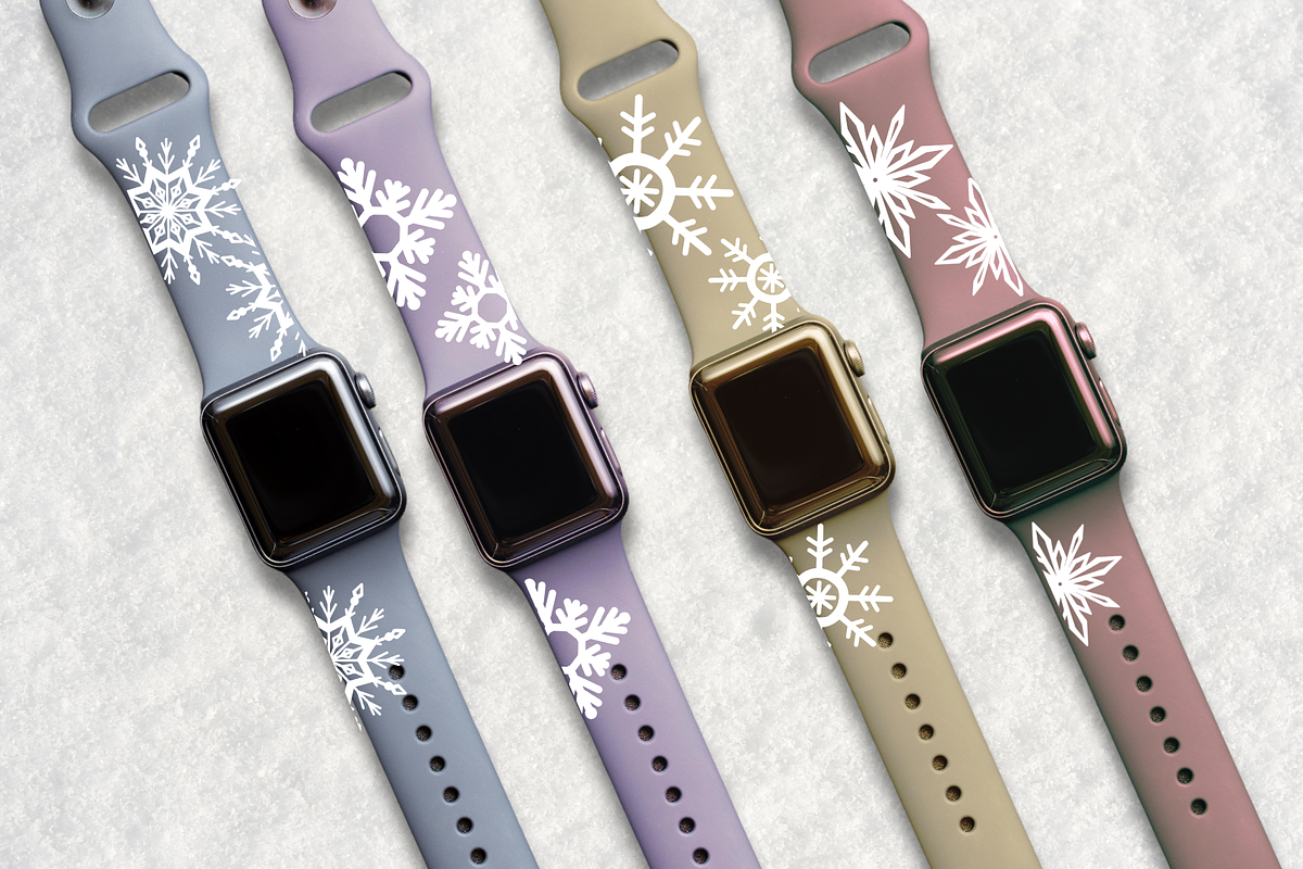 Snowflake Procreate Stamp Brushes, a Brush Add-On by HalieKStudio (Photo 9 of 9)