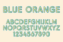 Blue Orange Color SVG Font