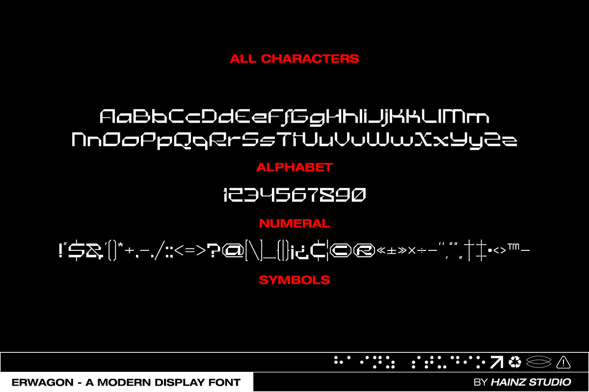 Erwagon - Display Font, a Sans Serif Font by Hainz Studio (Photo 2 of 10)