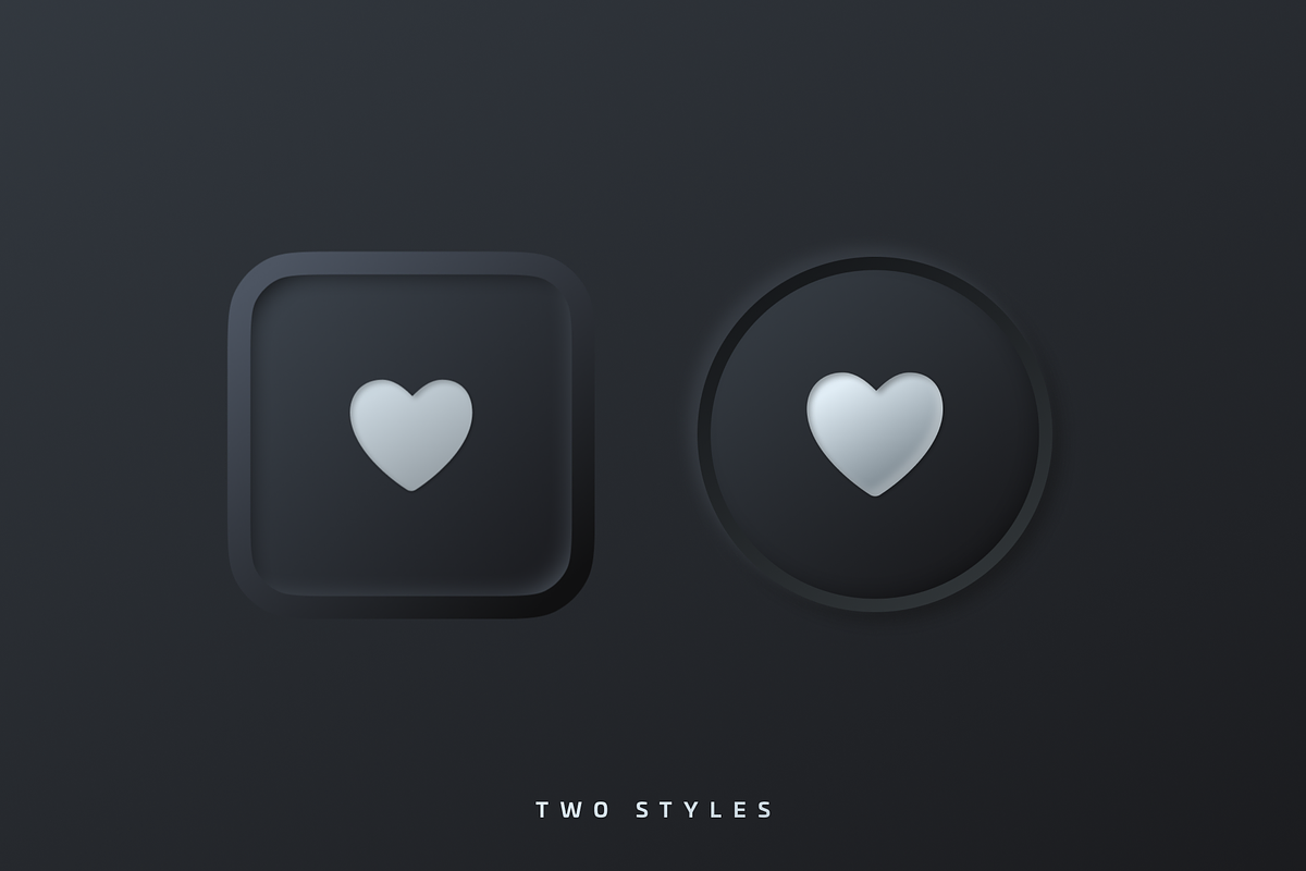 iOS 14 Custom Neumorphic Home Icons, an Icon by Delightful Design (Photo 6 of 11)