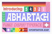 Abhartach | Funky Display, a Serif Font by Twicolabs Fontdation (Thumbnail 1 of 11)