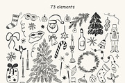 Hand Drawn Christmas Collection, an Object Graphic by Oxi An illustrator (Thumbnail 2 of 9)