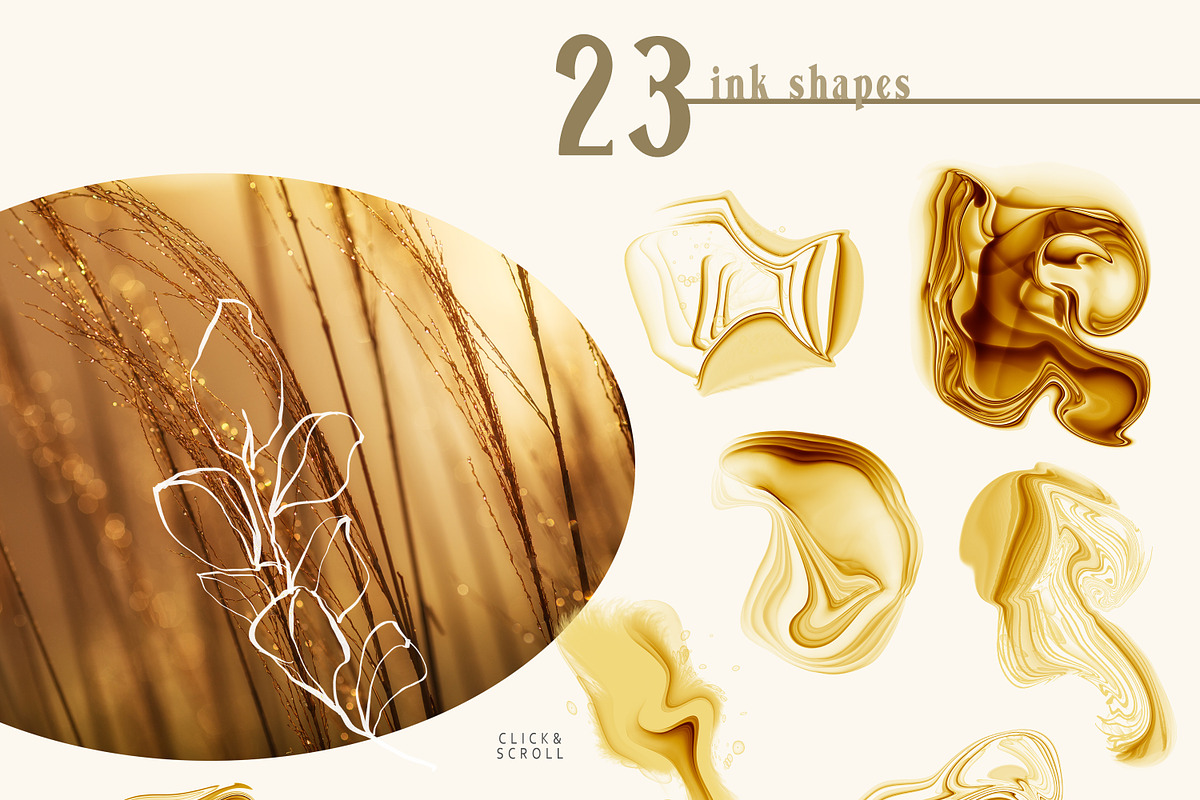 GOLD RUSH abstract collection, a Texture Graphic by Tiana Geo (Photo 7 of 19)
