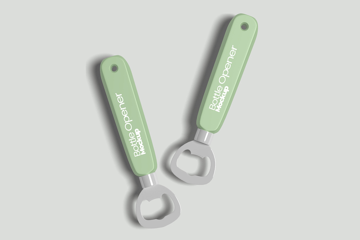 Opener Bottle Mockup, a Merchandise Mockup by ulfatunnazira (Photo 2 of 8)