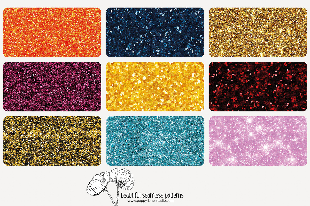 80 faux glitter seamless pattern, a Pattern Graphic by Poppy Lane Studio (Photo 6 of 11)