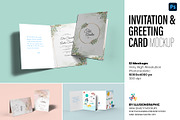 Invitation & Greeting Card Mockup, an Advertising Mockup by Illusiongraphic (Thumbnail 1 of 27)