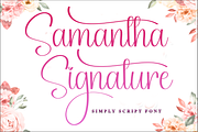 Samantha Signature, a Handwritten Font by InermediaSTUDIO (Thumbnail 1 of 8)