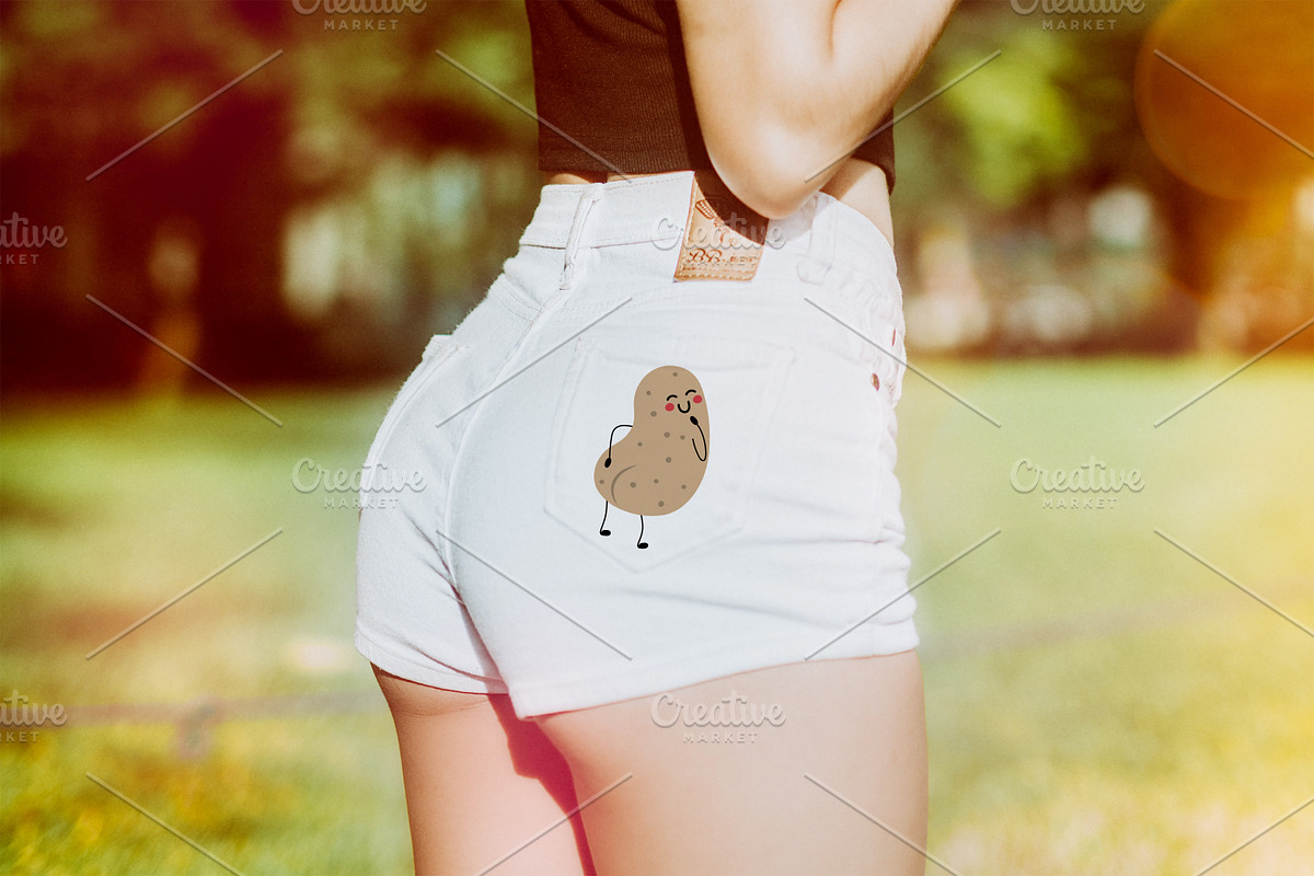 Cute sexy potato with booty, an Object Graphic by jelisua88 (Photo 2 of 4)