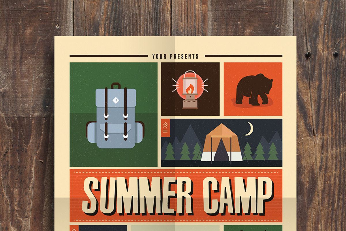 Indie Summer Camp Flyer, a Flyer Template by Guuver (Photo 2 of 2)