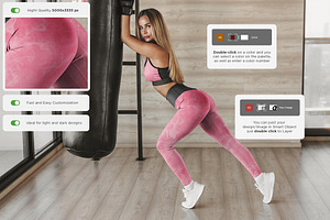 Leggings Mock-Up Gym Style