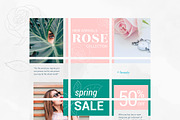 Instagram Puzzle Template - Rose, a Social Media Template by Kalash (Thumbnail 2 of 5)