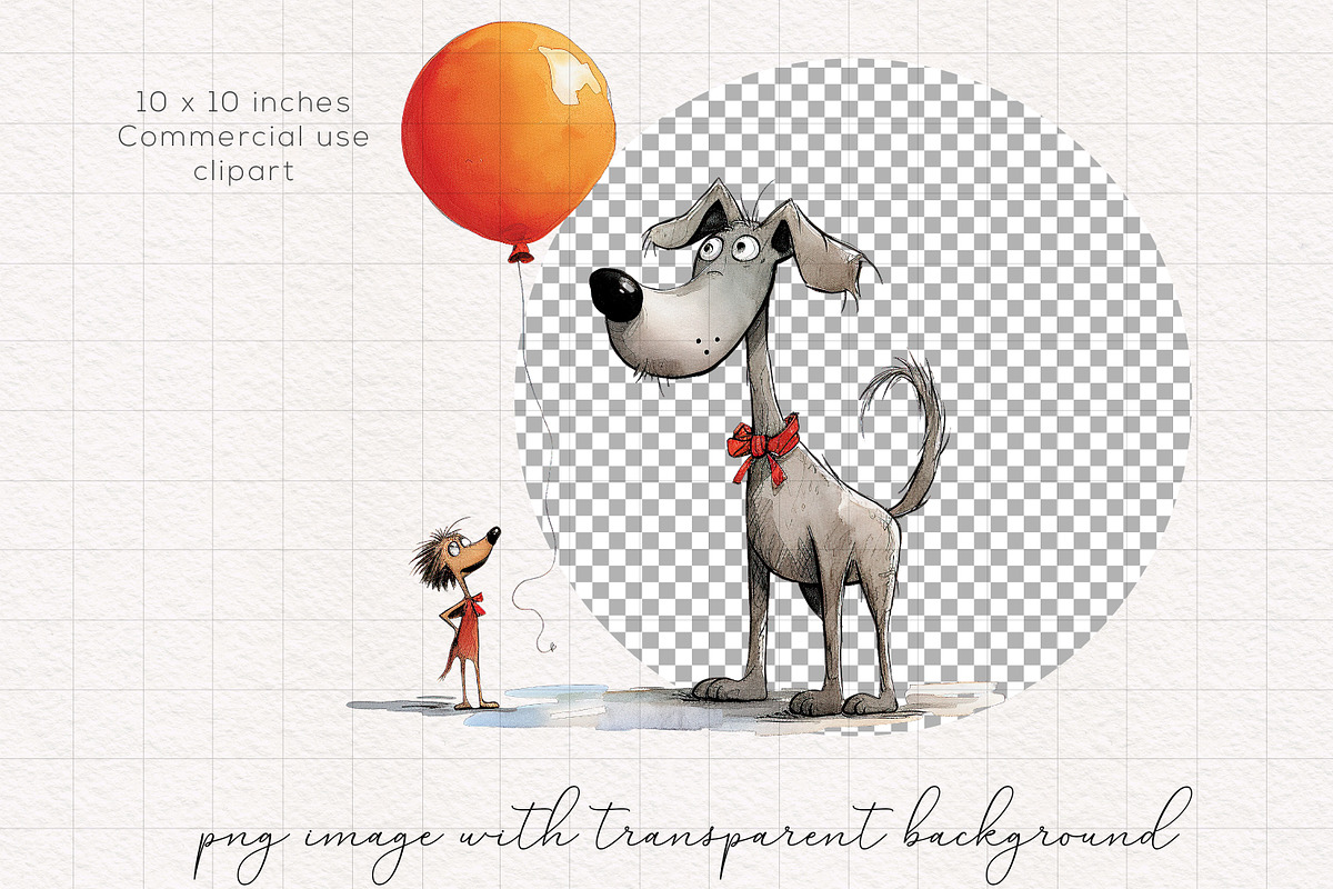 Quirky Dog Clipart Bundle, an Animal Illustration by PaintPixelCo (Photo 4 of 10)
