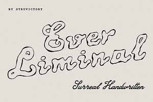 Ever Liminal Handwritten Outline, a Sans Serif Font by Struvictory.art