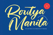 Routya Manila Bold Handwritten Font, a Script Font by Letterena Studios Script (Thumbnail 1 of 20)