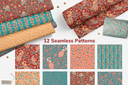 KALAMKARI. Vector Set Ornaments., a Pattern Graphic by Irina Skaska (Thumbnail 15 of 17)