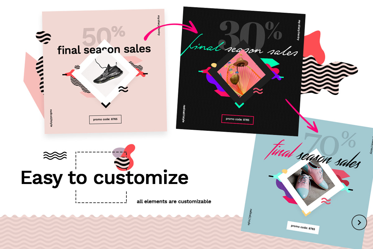 SKIN Trendy Social Media Design, a Social Media Template by NordWood (Photo 4 of 5)