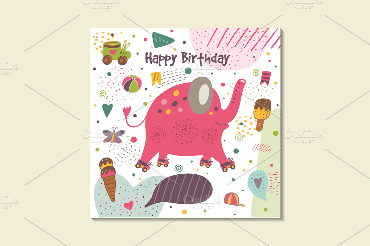 Baby shower animals, an Object Graphic by Veresk (Photo 3 of 13)