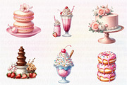 Watercolor Sweets Clipart, an Illustration by CreationArt (Thumbnail 2 of 5)